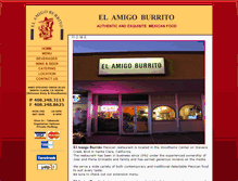Tablet Screenshot of elamigoburrito.com